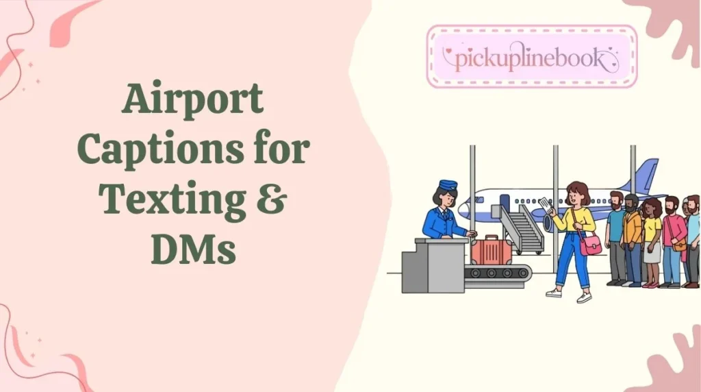 Airport Captions for Texting & DMs