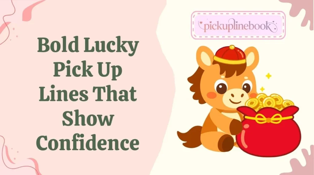 Bold Lucky Pick Up Lines That Show Confidence