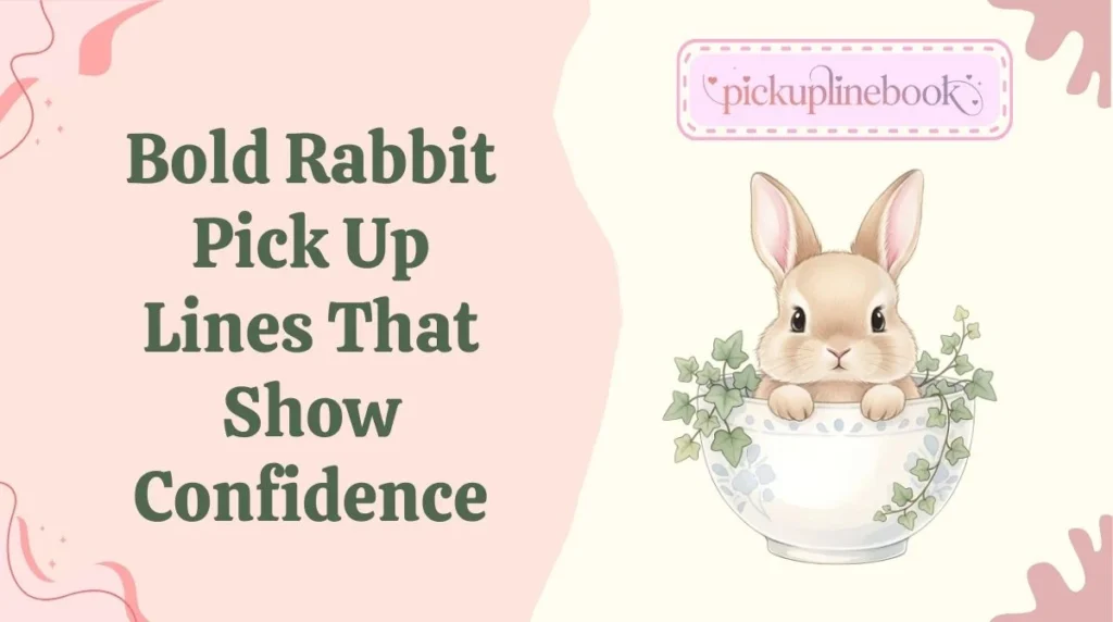 Bold Rabbit Pick Up Lines That Show Confidence