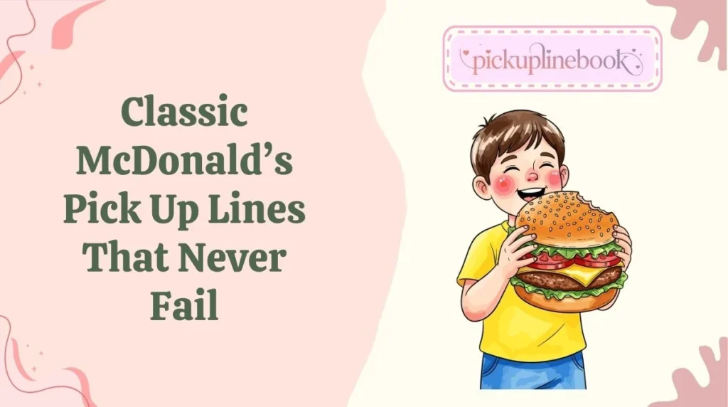 Classic McDonaldâs Pick Up Lines That Never Fail