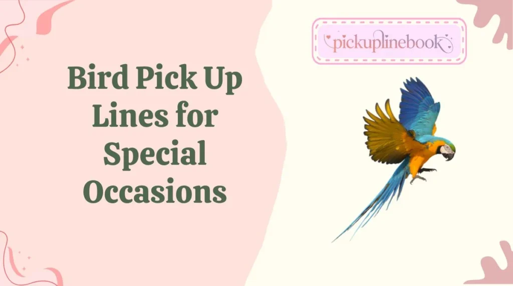 Bird Pick Up Lines for Special Occasions