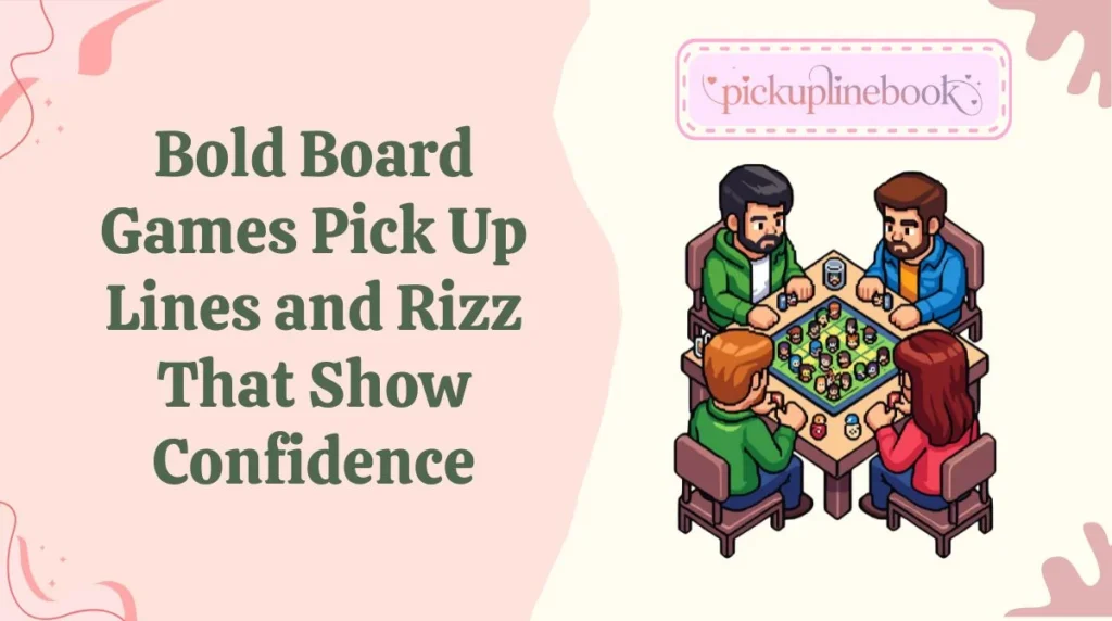 Bold Board Games Pick Up Lines and Rizz That Show Confidence