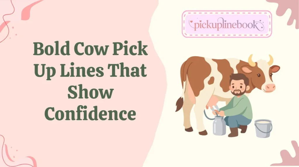Bold Cow Pick Up Lines That Show Confidence