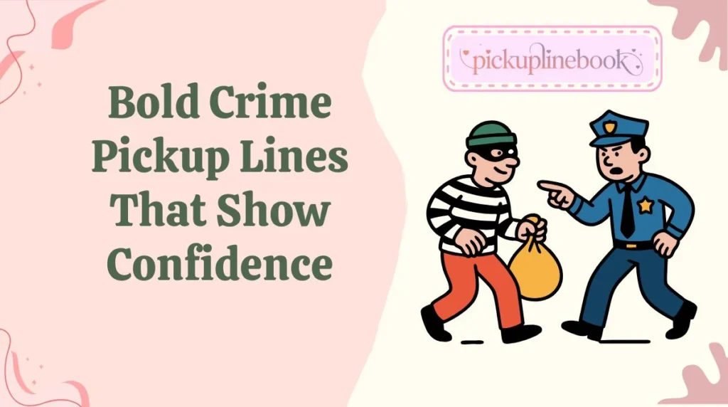Bold Crime Pickup Lines That Show Confidence