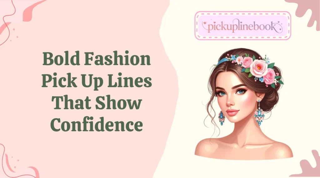 Bold Fashion Pick Up Lines That Show Confidence