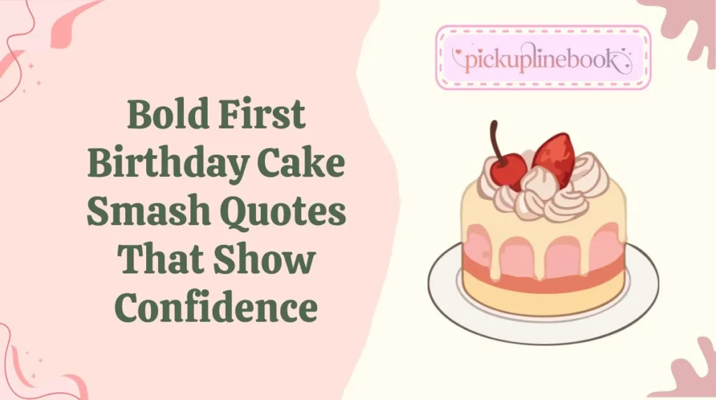 Bold First Birthday Cake Smash Quotes That Show Confidence