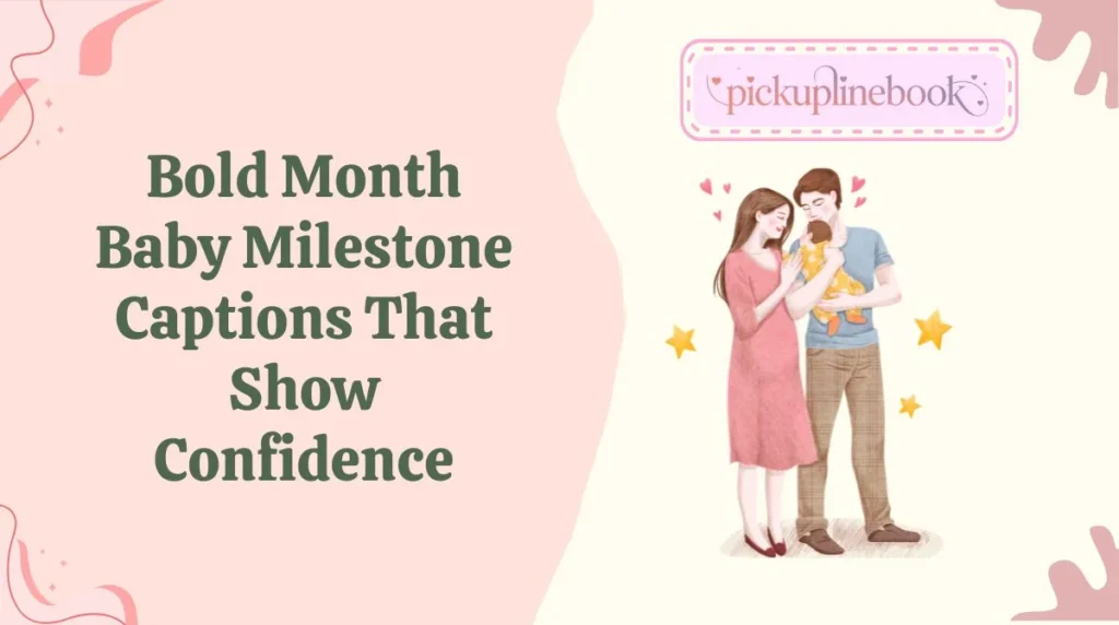 Bold Month Baby Milestone Captions That Show Confidence