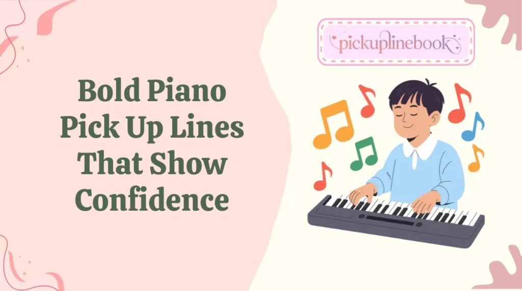 Bold Piano Pick Up Lines That Show Confidence