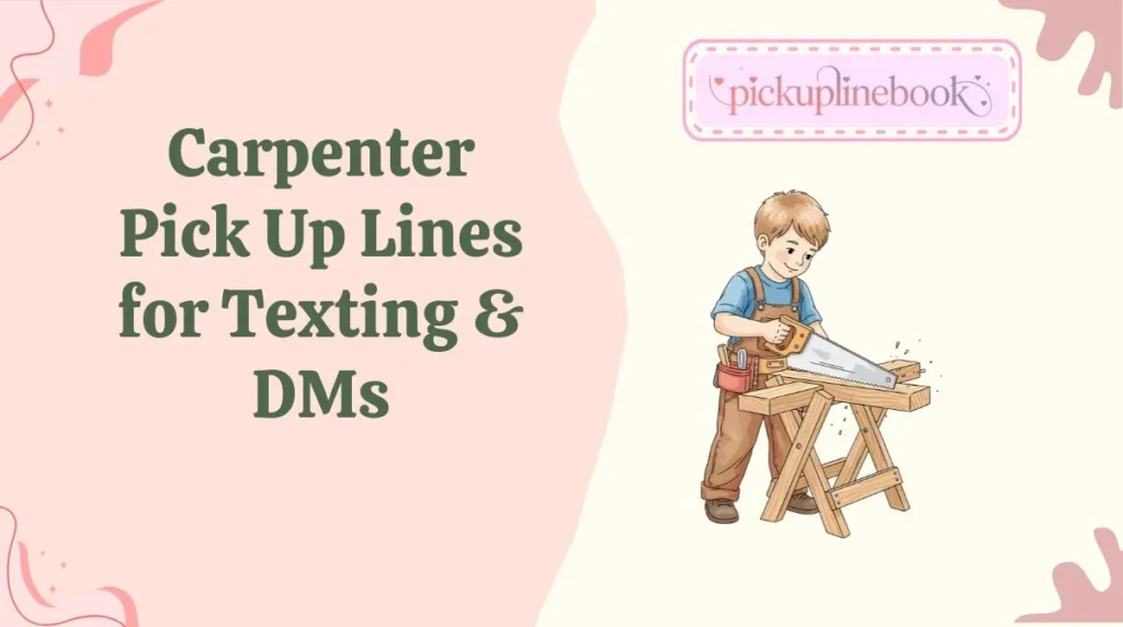 Carpenter Pick Up Lines for Texting & DMs