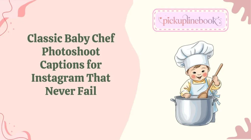 Classic Baby Chef Photoshoot Captions for Instagram That Never Fail