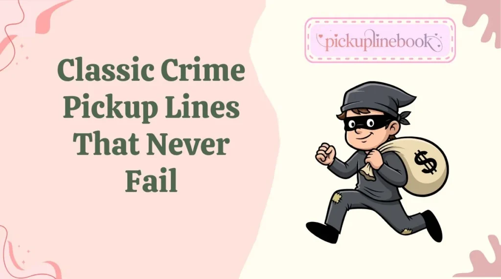 Classic Crime Pickup Lines That Never Fail