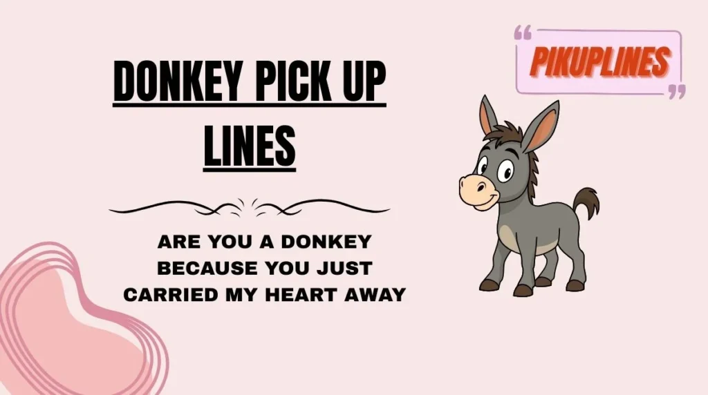 Donkey Pick Up Lines