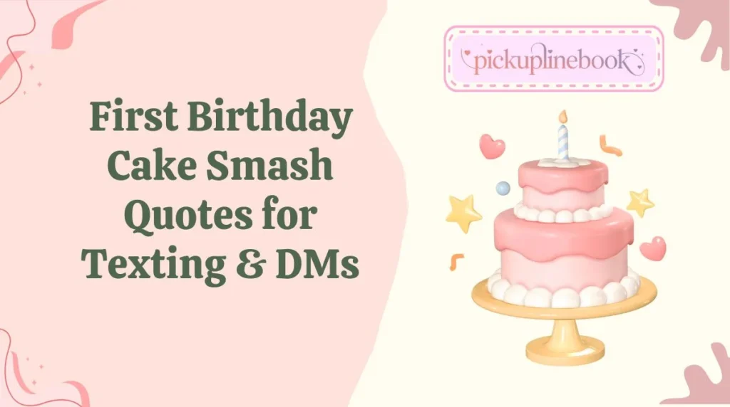 First Birthday Cake Smash Quotes for Texting & DMs